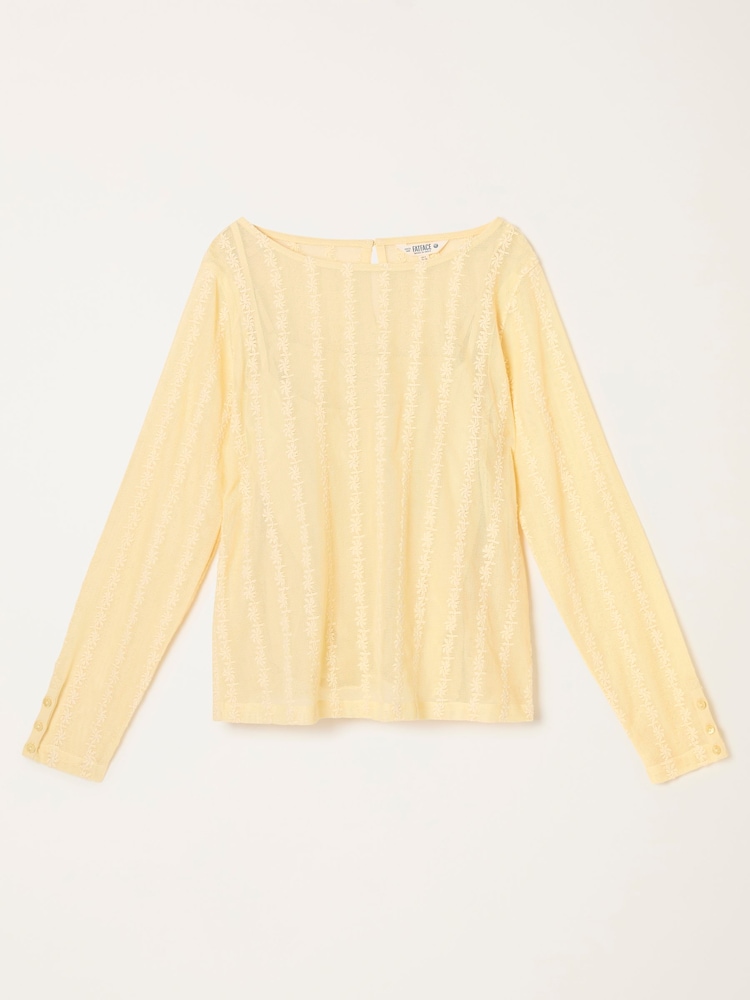FatFace Lottie Yellow Lace Top - Image 5 of 5 FatFace Lottie Yellow Lace Top - Image 5 of 5