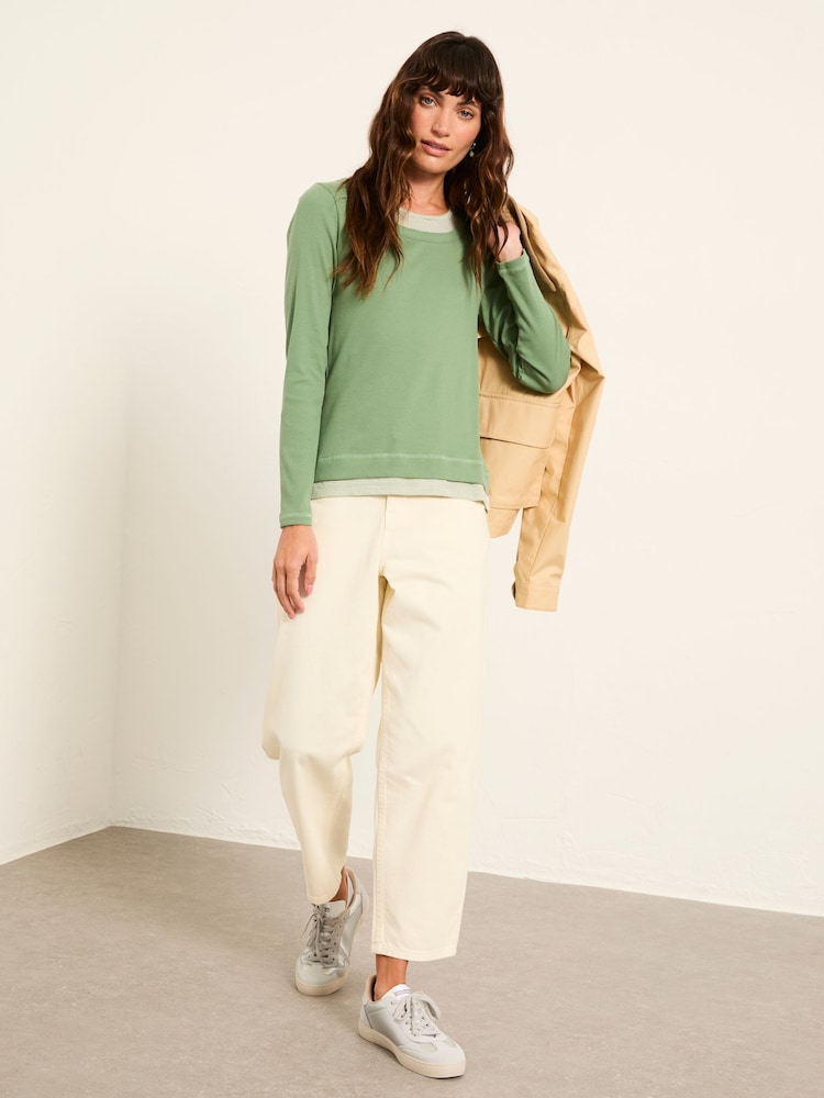 FatFace Mila Jade Green Long Sleeve T Shirt - Image 1 of 6 FatFace Mila Jade Green Long Sleeve T Shirt - Image 1 of 6