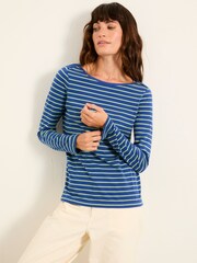FatFace Breton Blue T Shirt - Image 1 of 5