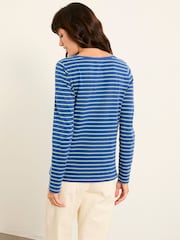 FatFace Breton Blue T Shirt - Image 2 of 5