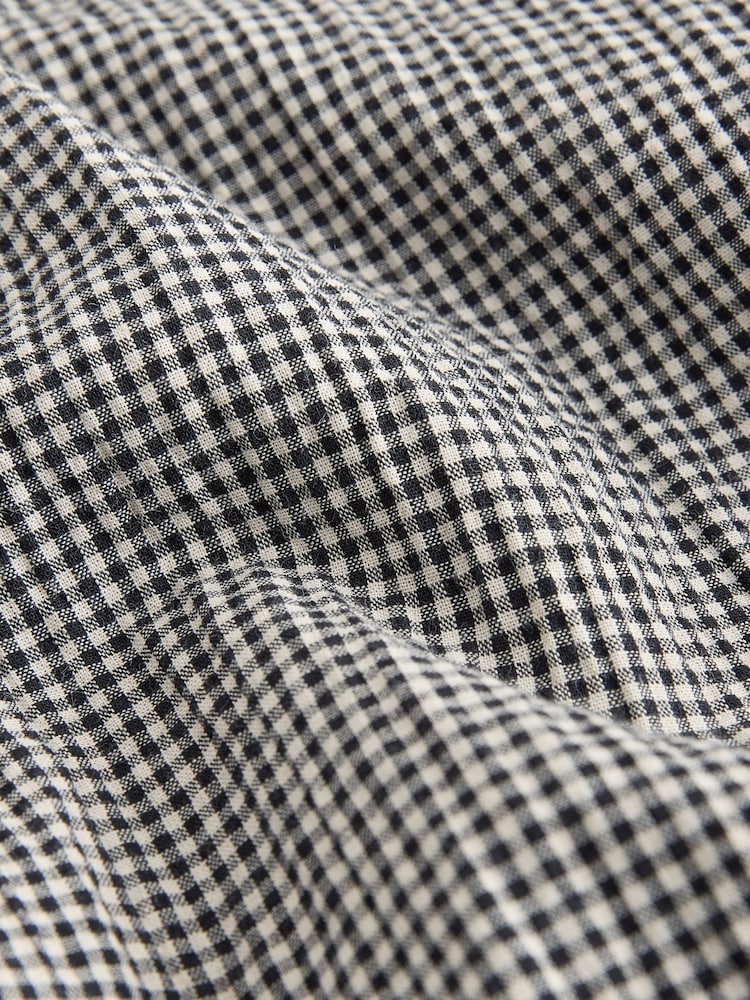 Black/White Drop Waist Gingham Maxi Skirt - Image 9 of 9 Black/White Drop Waist Gingham Maxi Skirt - Image 9 of 9