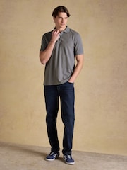 Joules Woody Grey Cotton Pique Polo Shirt - Image 3 of 9