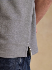 Joules Woody Grey Cotton Pique Polo Shirt - Image 5 of 9