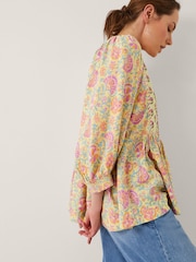 Monsoon Yellow Betty Mix Floral Print Top - Image 2 of 4