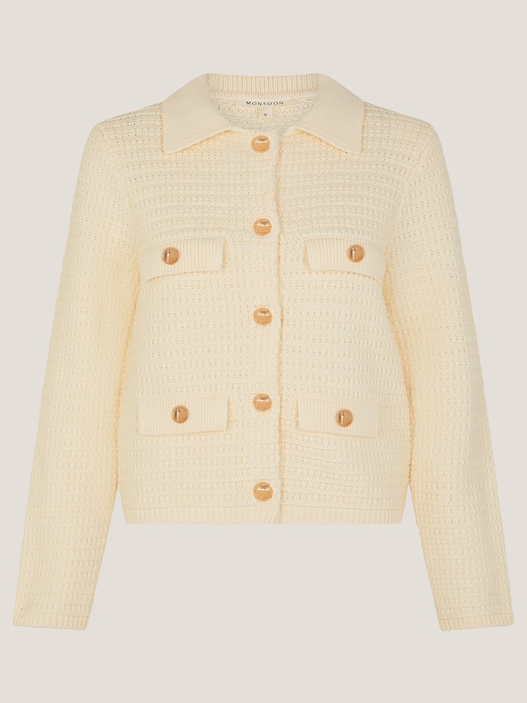 Monsoon Coby Collar Cardigan - Imagem 5 de 5