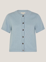 Monsoon Blue Celia Short Sleeve Cardigan - Image 5 of 5