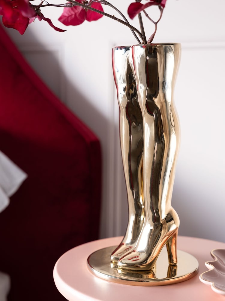 Rockett St George Gold Marilyn Monroe Legs Vase - Image 2 of 4