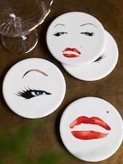 Rockett St George Set of 4 Cream Marilyn Monroe Coasters - Image 1 of 5