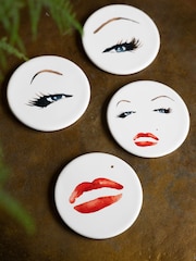 Rockett St George Set of 4 Cream Marilyn Monroe Coasters - Image 3 of 5