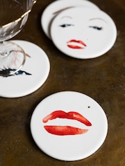 Rockett St George Set of 4 Cream Marilyn Monroe Coasters - Image 5 of 5