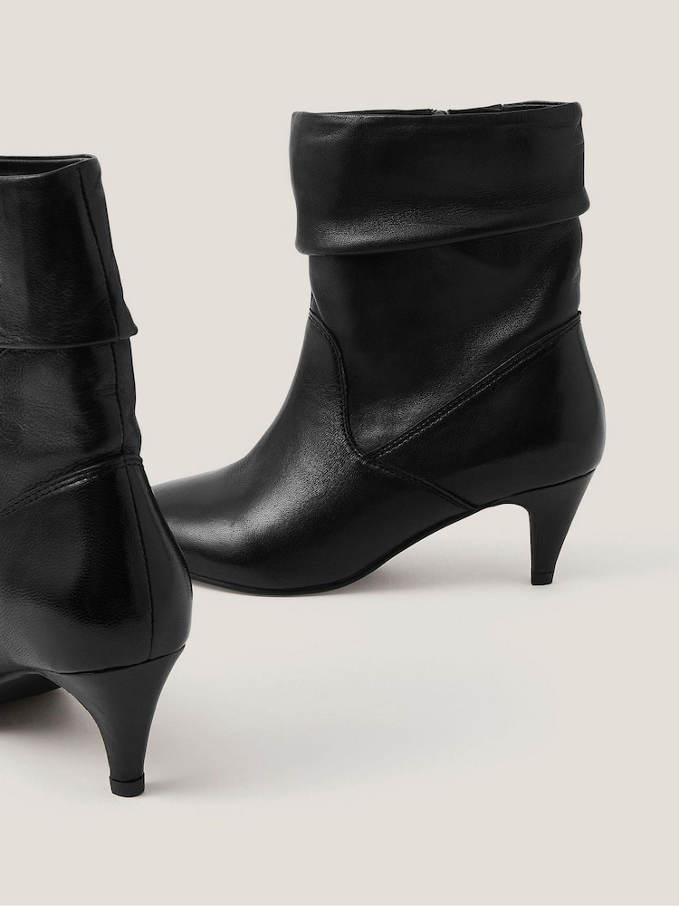 Monsoon Ria Ruched Leather Ankle Boots - Imagen 3 de 3 Monsoon Ria Ruched Leather Ankle Boots - Imagen 3 de 3