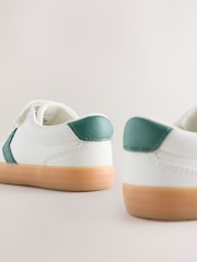 أبيض/أخضر - حذاء رياضي برباط قابل للتمدد إغلاق باللمس - صورة 4 من 5