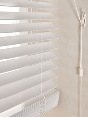 White Venetian Faux Wood Blind - Image 5 of 5