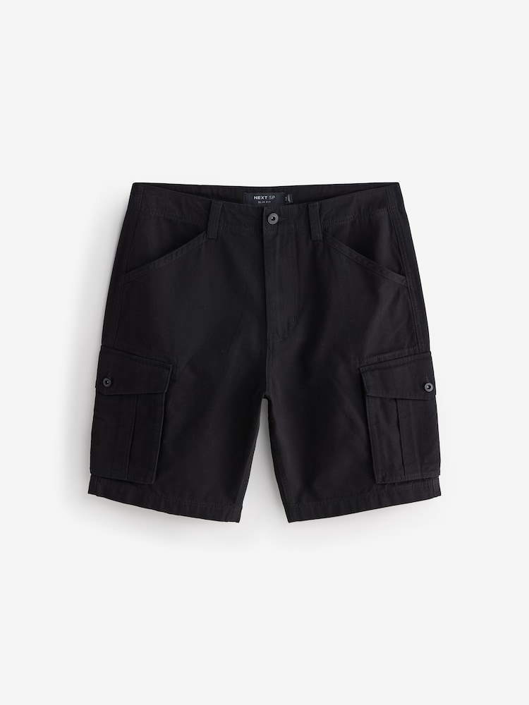 Black Cargo Shorts - Image 1 of 1