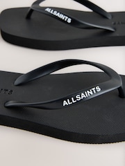 Czarny - smALLSAINTS Square Toe Flip Flops - Obraz 3 z 5