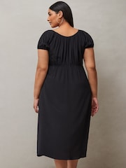 Live Unlimited Black Keyhole Scallop Neck Dress - Image 4 of 4