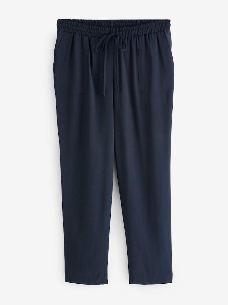 Live Unlimited Blue Petite Tapered Trousers - Image 5 of 5 Live Unlimited Blue Petite Tapered Trousers - Image 5 of 5