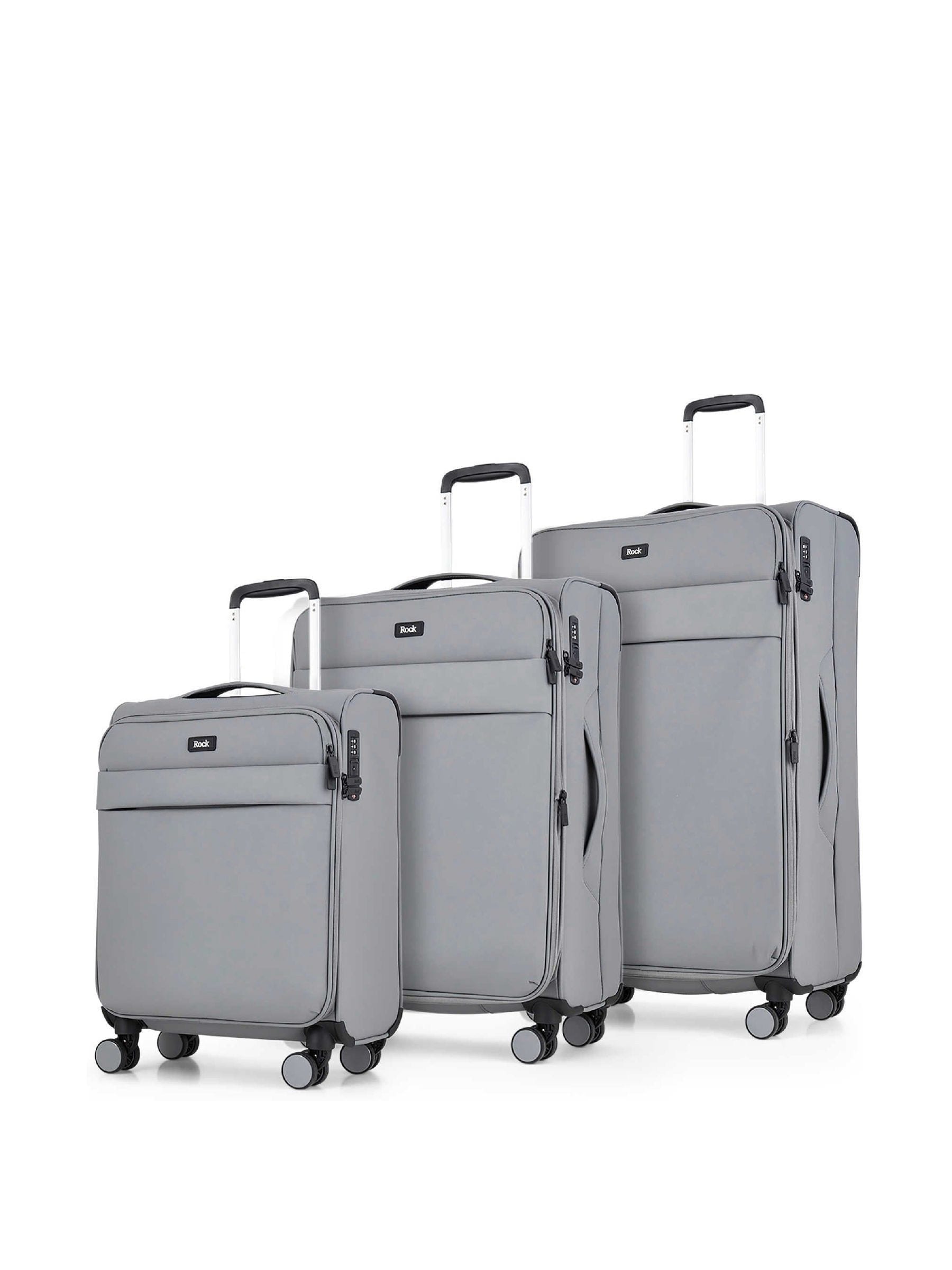 Rock  Grey Harper Suitcase, Sports Direct - Image 4