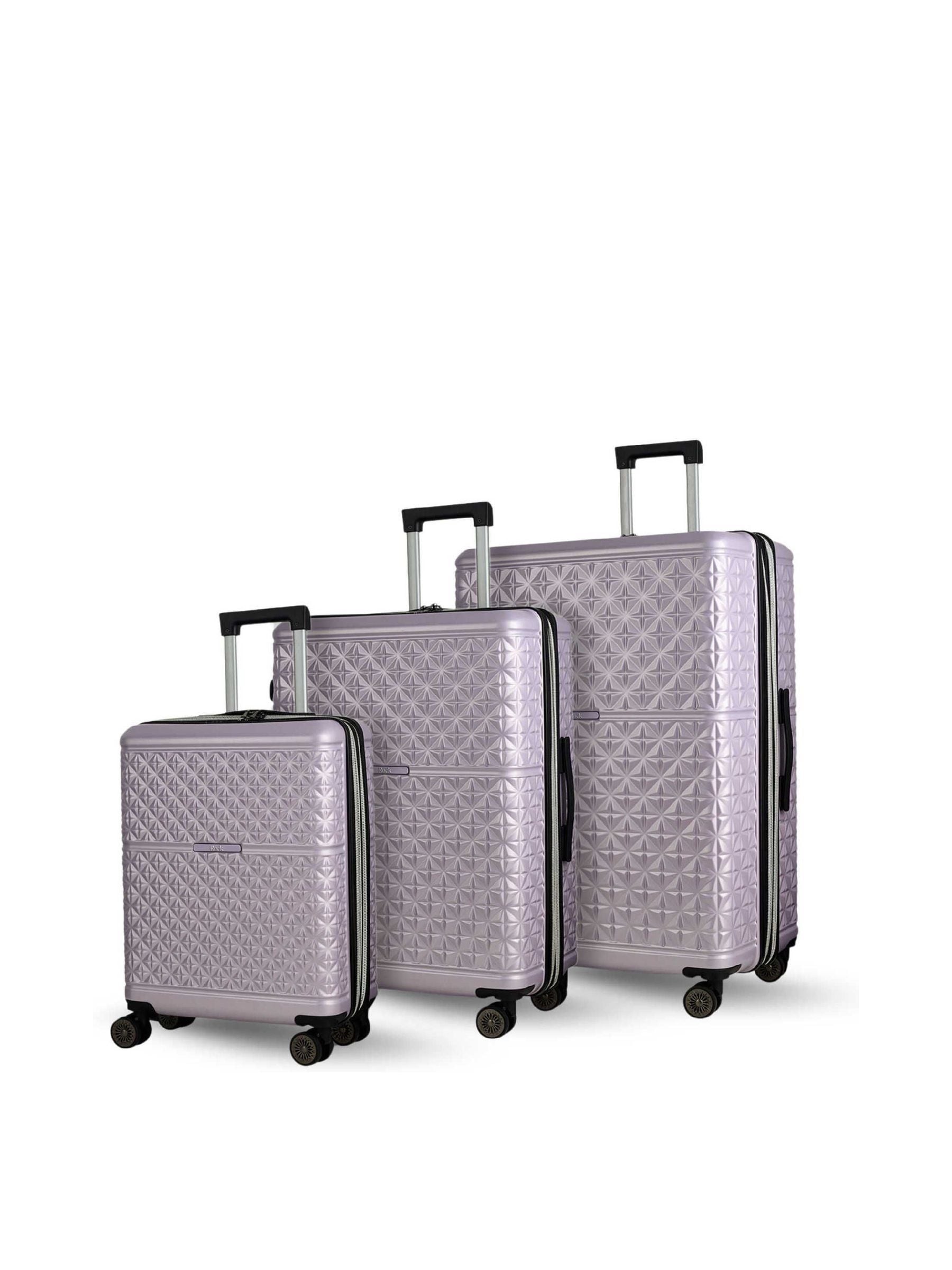 Rock  Maya Suitcase Lilac - 3pc Set - Image 4