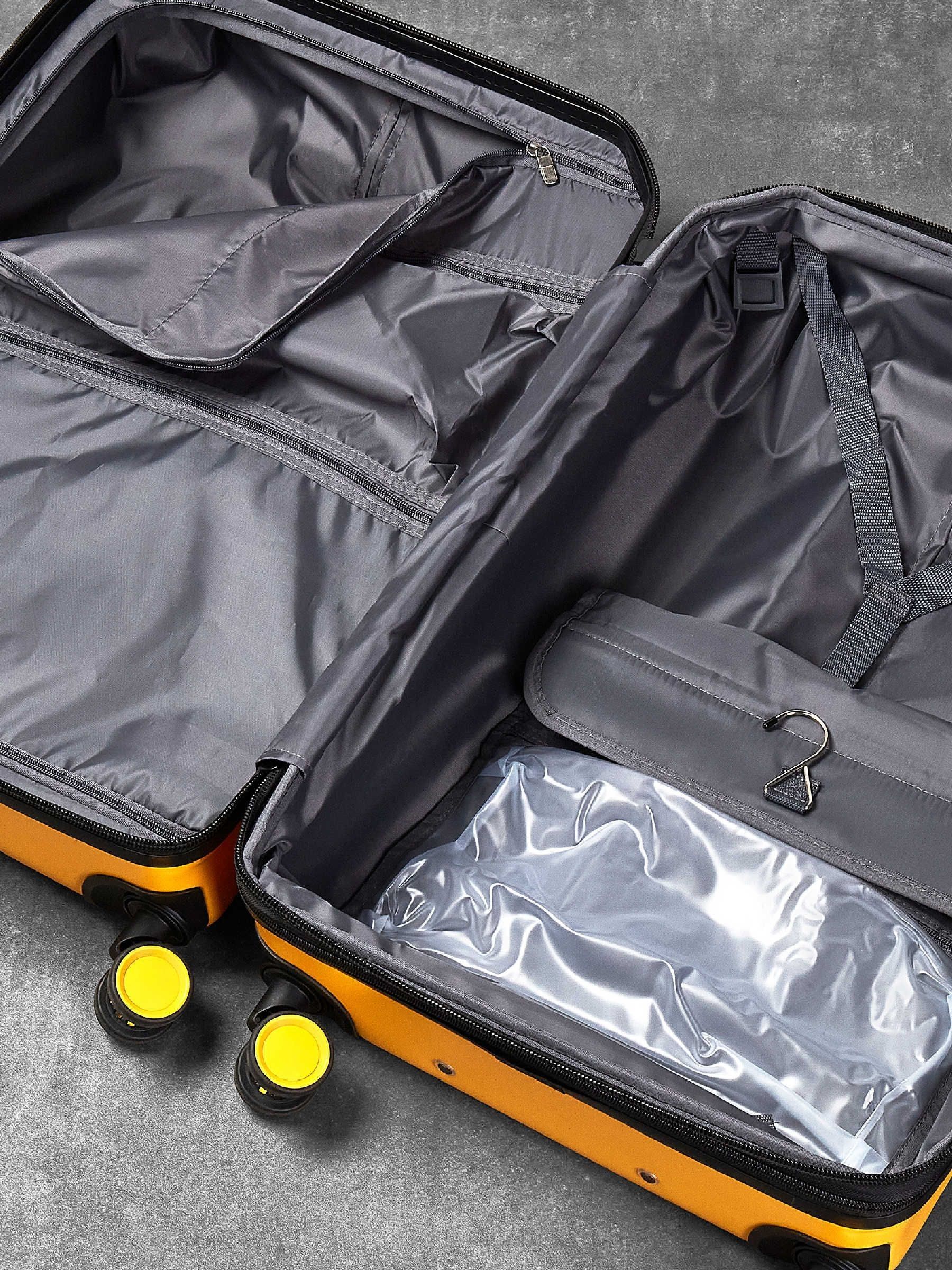 Buy Rock Luggage Yellow Alpine Suitcases Set 3 Piece from Next USA