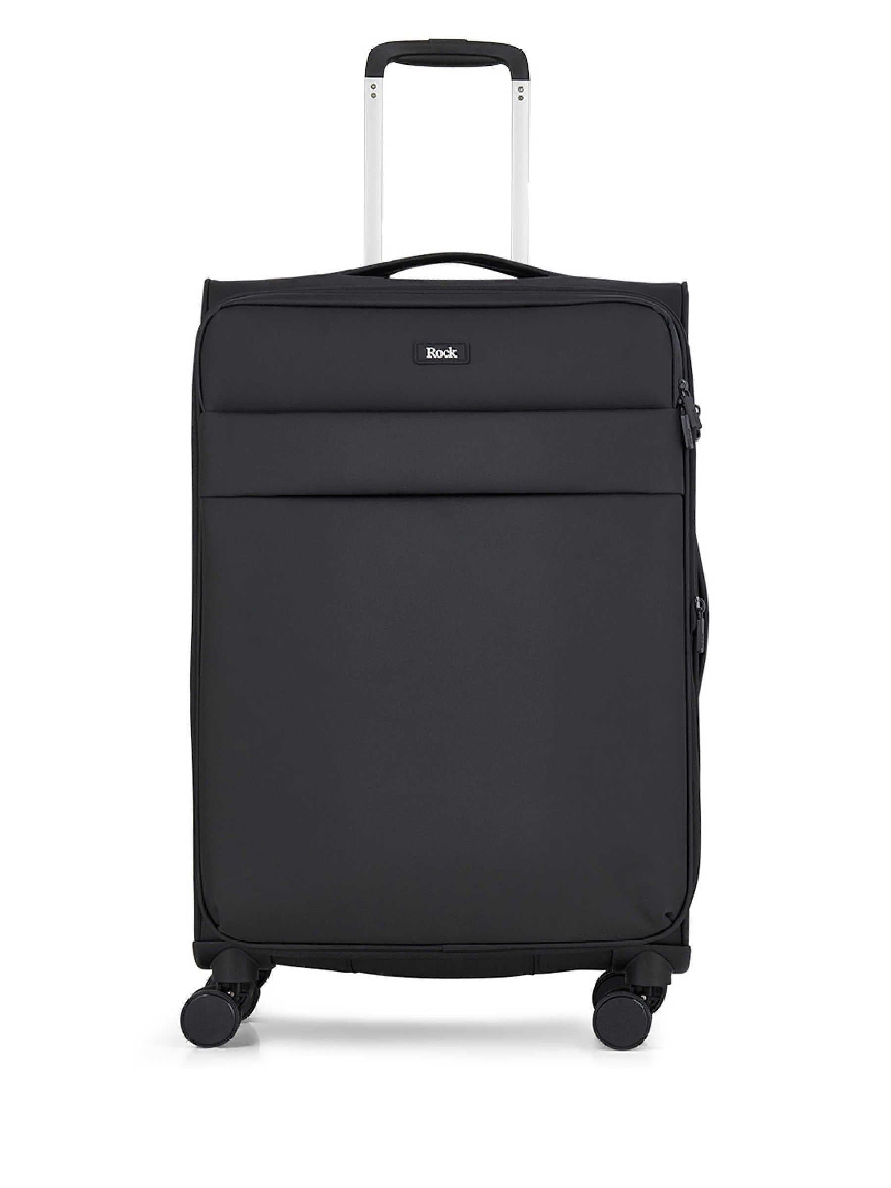 Rock Black Harper 8 Wheel Softshell Suitcase Medium - Image 5