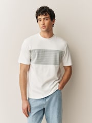 Ecru - T-Shirt in Blockfarben - Bild 2 von 7