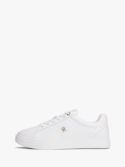 Tommy Hilfiger White Essential Elevated Cupsole Sneakers - Image 2 of 8