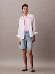 Calvin Klein Pink Monogram Logo T-Shirt - Image 6 of 6