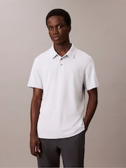 Calvin Klein Blue Pima Cotton Polo Shirt - Image 1 of 5