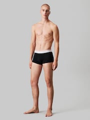 Calvin Klein Black Icon Cotton Stretch Low Rise Trunks 3 Pack - Image 3 of 5