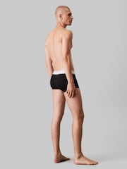 Calvin Klein Black Icon Cotton Stretch Low Rise Trunks 3 Pack - Image 4 of 5