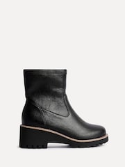 Linzi Black Wide Fit Pulse Wedged Heel Ankle Boots - Image 2 of 6