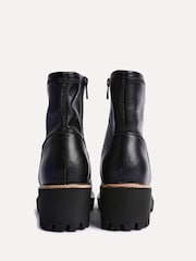 Linzi Black Wide Fit Pulse Wedged Heel Ankle Boots - Image 4 of 6