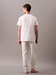 Calvin Klein Grey Icon Cotton Terry Lounge Joggers - Image 3 of 5
