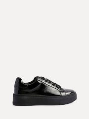 Linzi Black Reset Lace-Up Flatform Trainers - Image 2 of 5