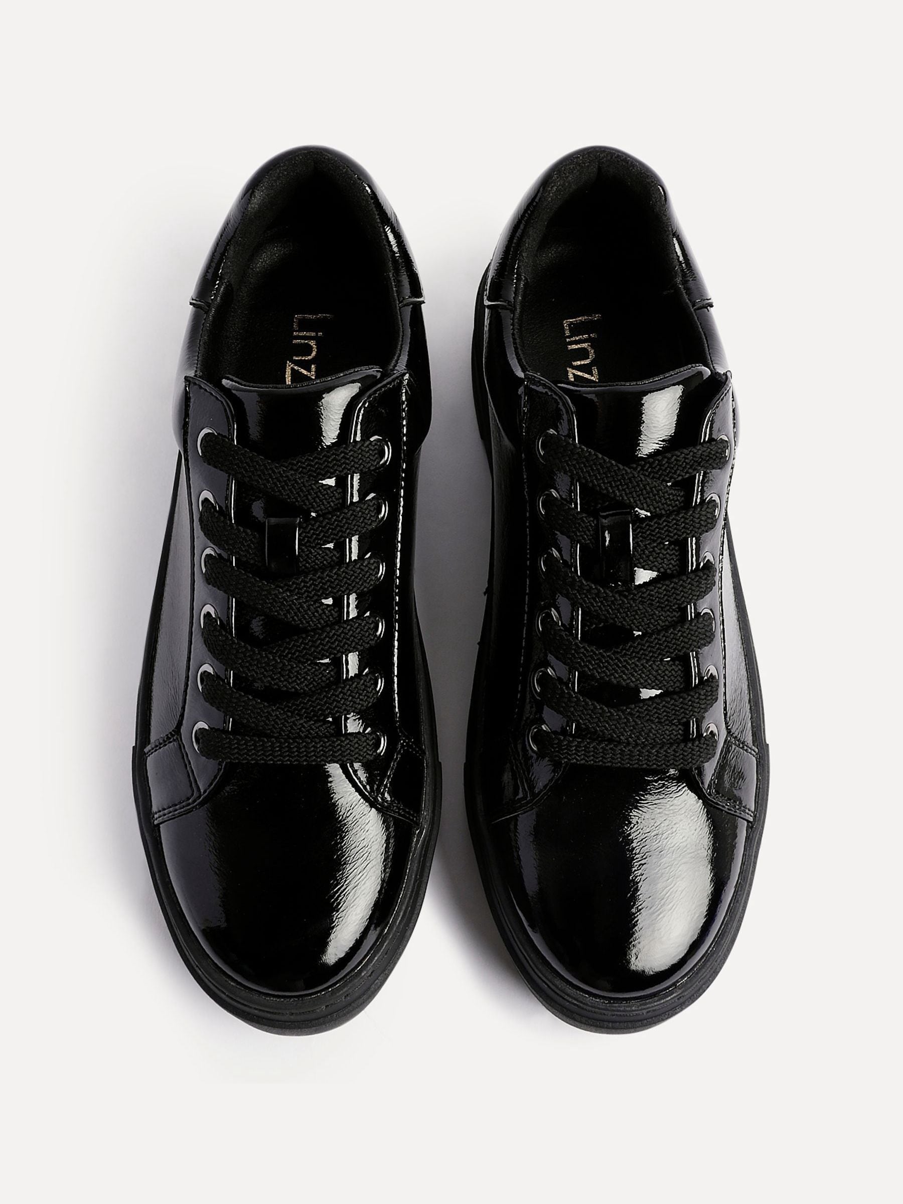 Buy Linzi Black Reset Lace-Up Flatform Trainers from Next South Africa