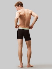 Calvin Klein Blue Icon Cotton Stretch Boxers Briefs 3 Pack - Image 3 of 5