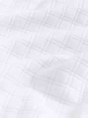 White Ecru Short Sleeve Textured T-Shirt - Image 6 of 7