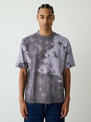 Grey Tie Dye Heavyweight T-Shirt - Image 1 of 8