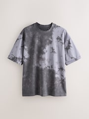 Grey Tie Dye Heavyweight T-Shirt - Image 6 of 8