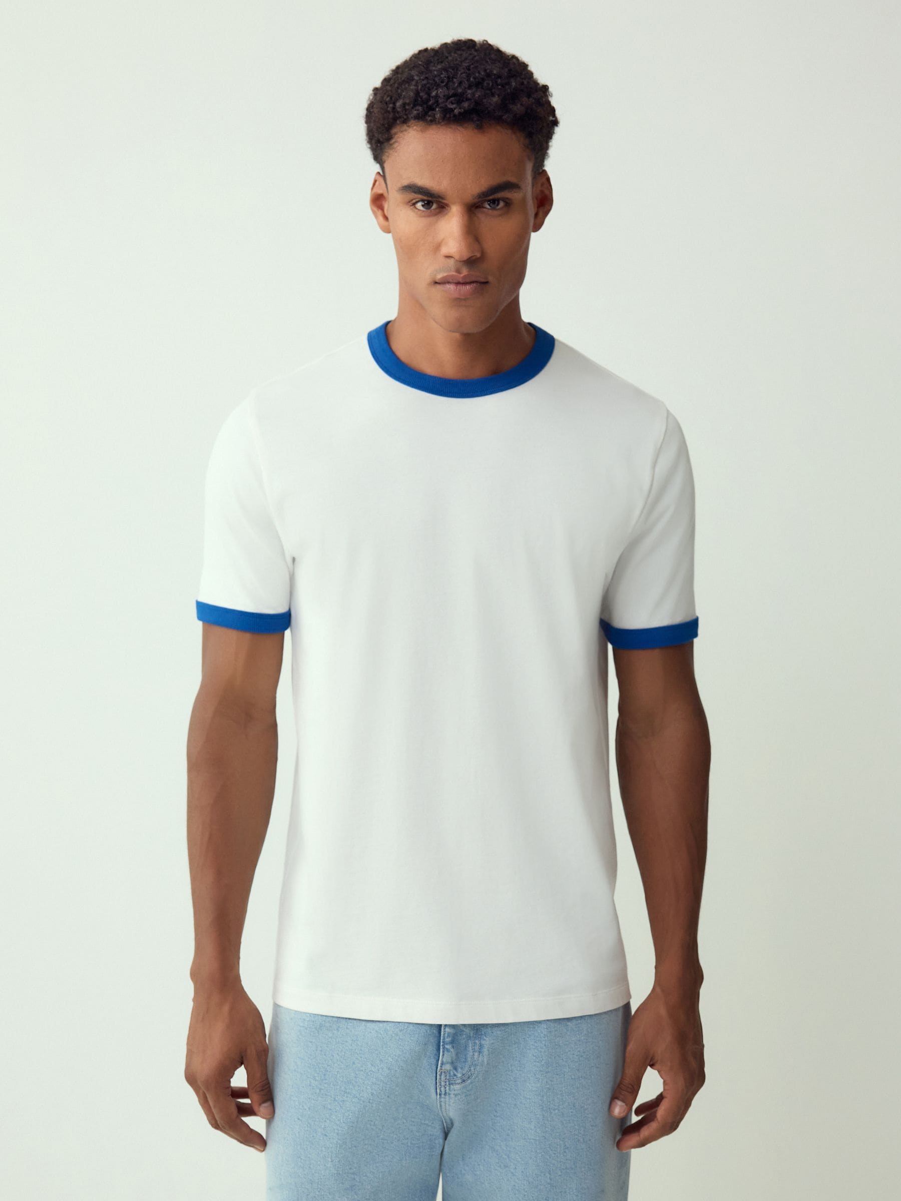 Buy White Ecru Ringer T-Shirt from the Next UK online shop