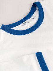 White Ecru Single Ringer T-Shirts - Image 6 of 7