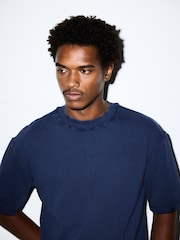 Blue Washed Heavyweight T-Shirt - Image 4 of 8