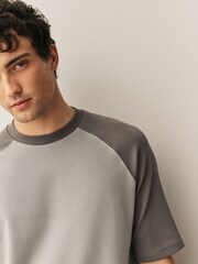 Neutral Raglan Regular Fit Smart Soft Touch Heavyweight T-Shirt - Image 4 of 7