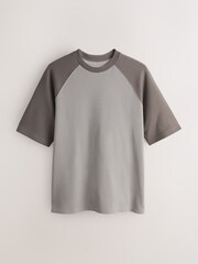 Neutral Raglan Regular Fit Smart Soft Touch Heavyweight T-Shirt - Image 5 of 7