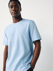 Blue Texture Block T-Shirt - Image 1 of 9
