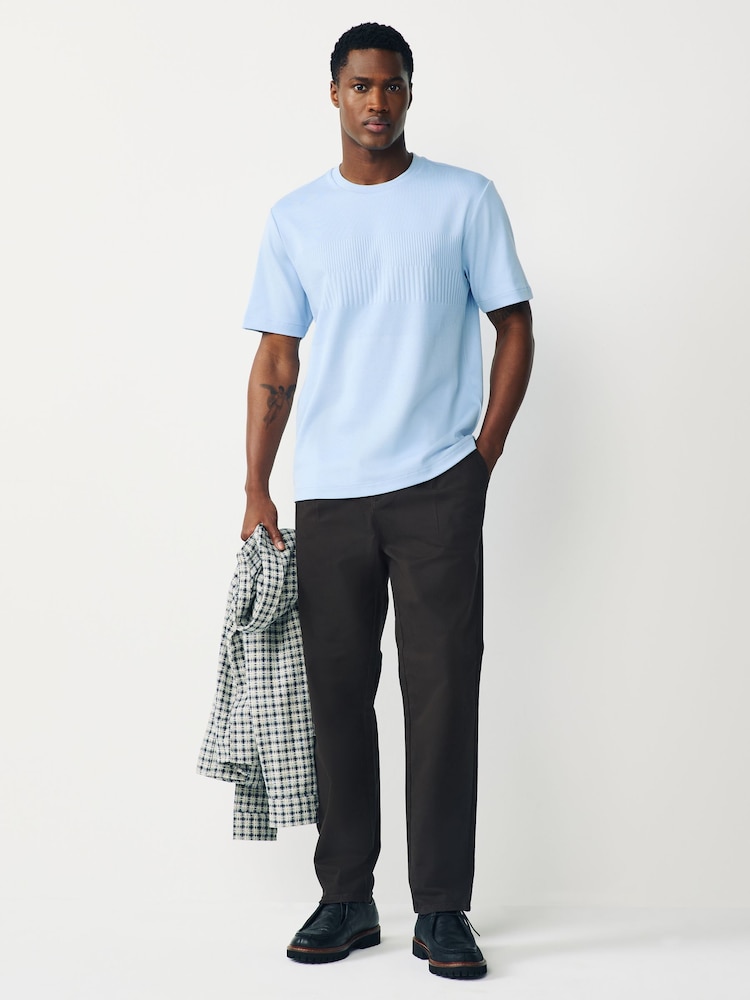 Blue Texture Block T-Shirt - Image 2 of 9