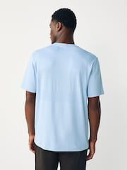 Blue Texture Block T-Shirt - Image 4 of 9