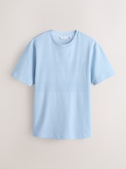 Blue Texture Block T-Shirt - Image 7 of 9