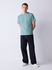 Green Sage Regular Fit Smart Soft Touch Heavyweight T-Shirt - Image 2 of 7